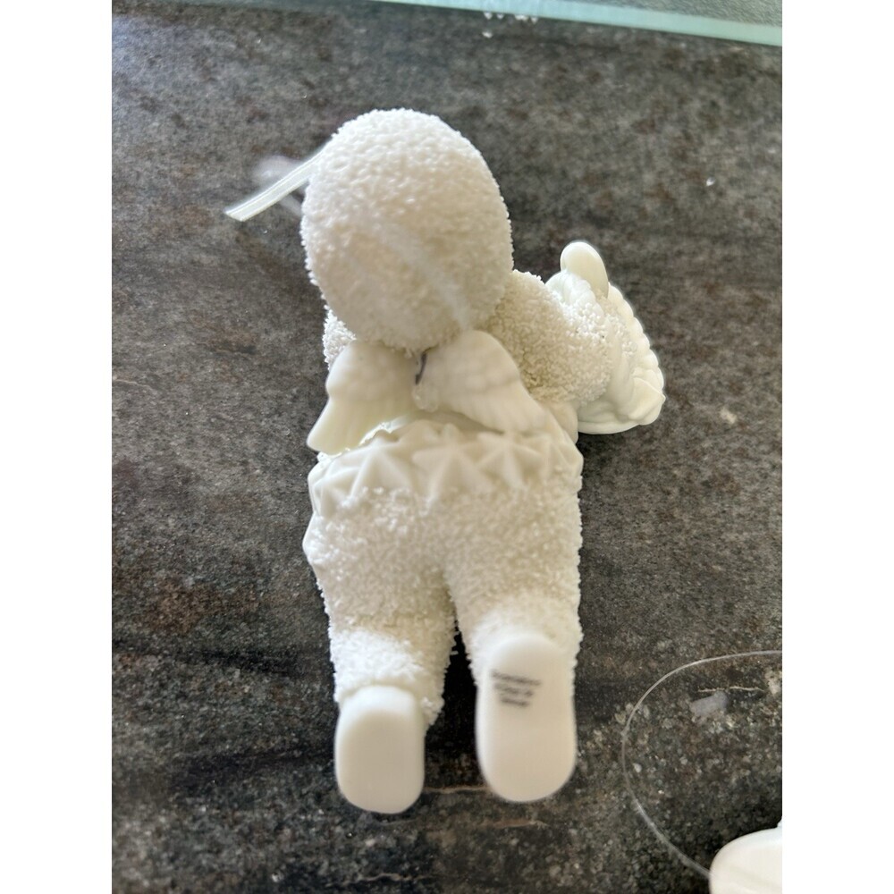 Department 56 Bisque Snow Baby Ornaments  2 With Hangers - Picture 5 of 8